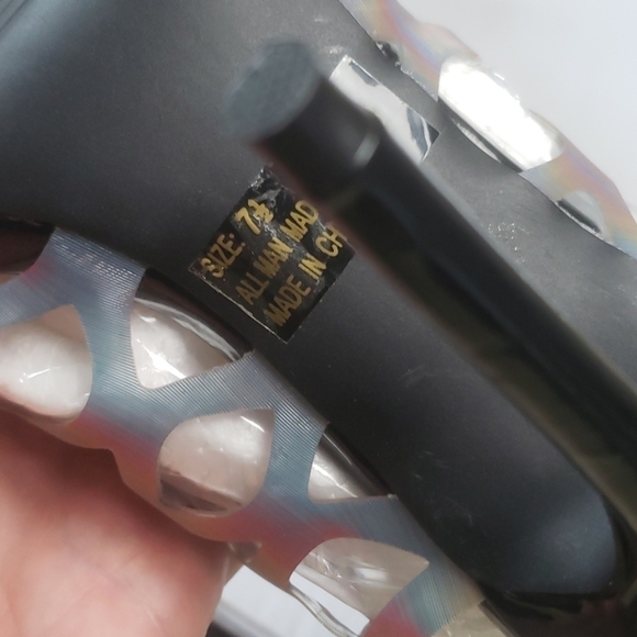 NEW! QUIPID Hologram Cage Peep Toe Sandals 7.5. - Picture 7 of 9